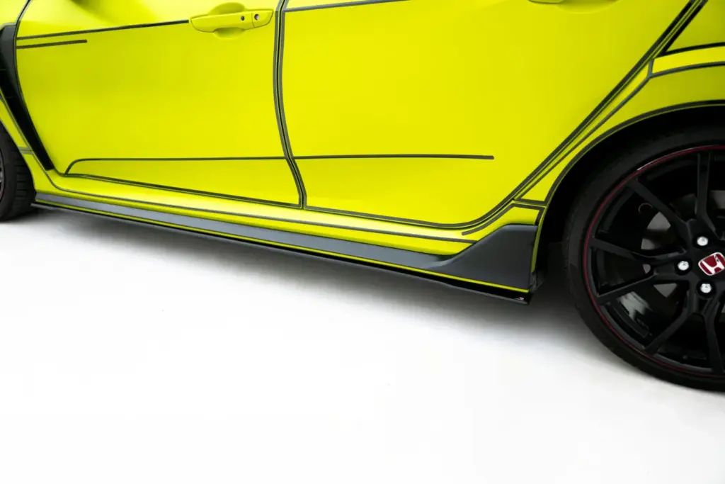 Side Skirts Diffusers Street Pro V.2 compatible with Honda Civic Type-R Mk10 / Mk10 Facelift