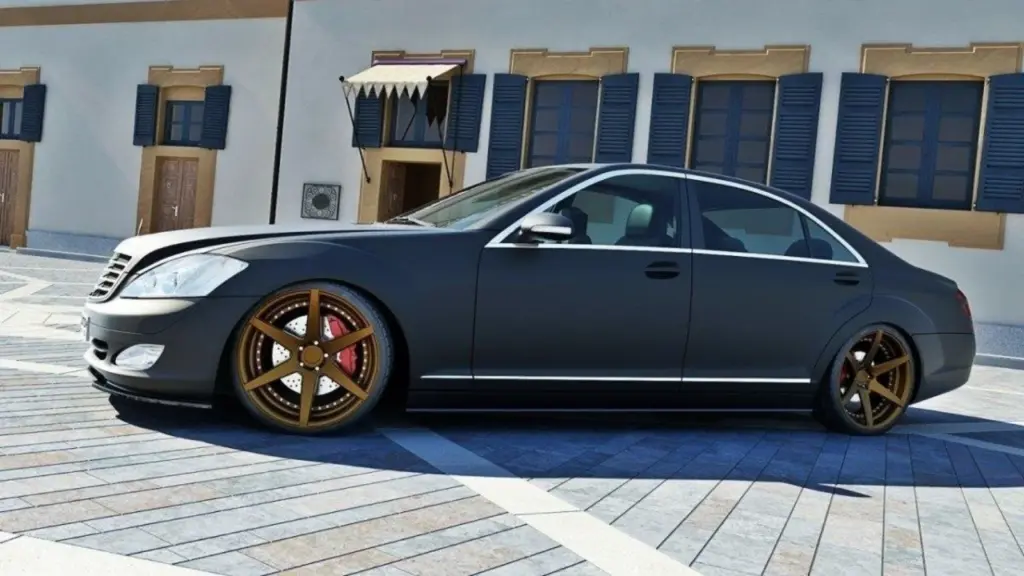 Side Skirts Diffusers compatible with Mercedes S-Class W221 Long