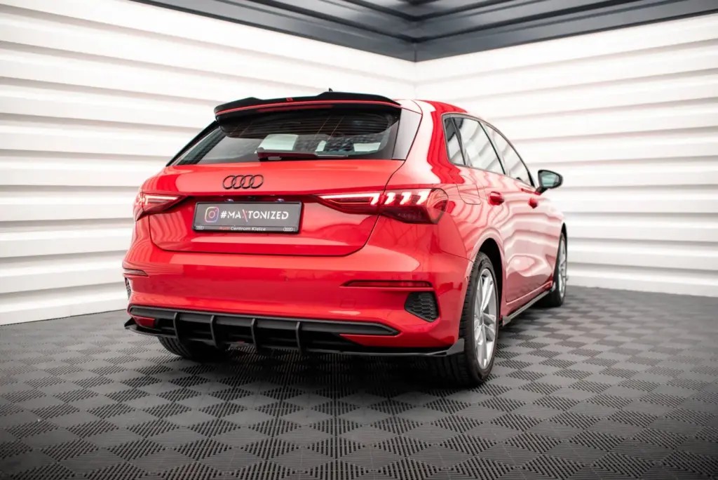 Rear Valance Street Pro + Flaps compatible with Audi A3 Sportback 8Y