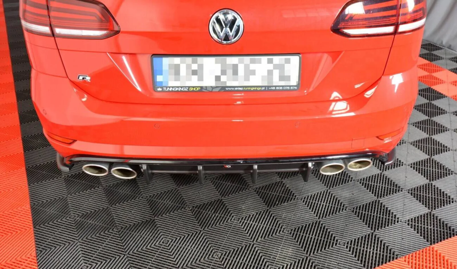 Rear Valance compatible with Volkswagen Golf R Variant Mk7 Facelift