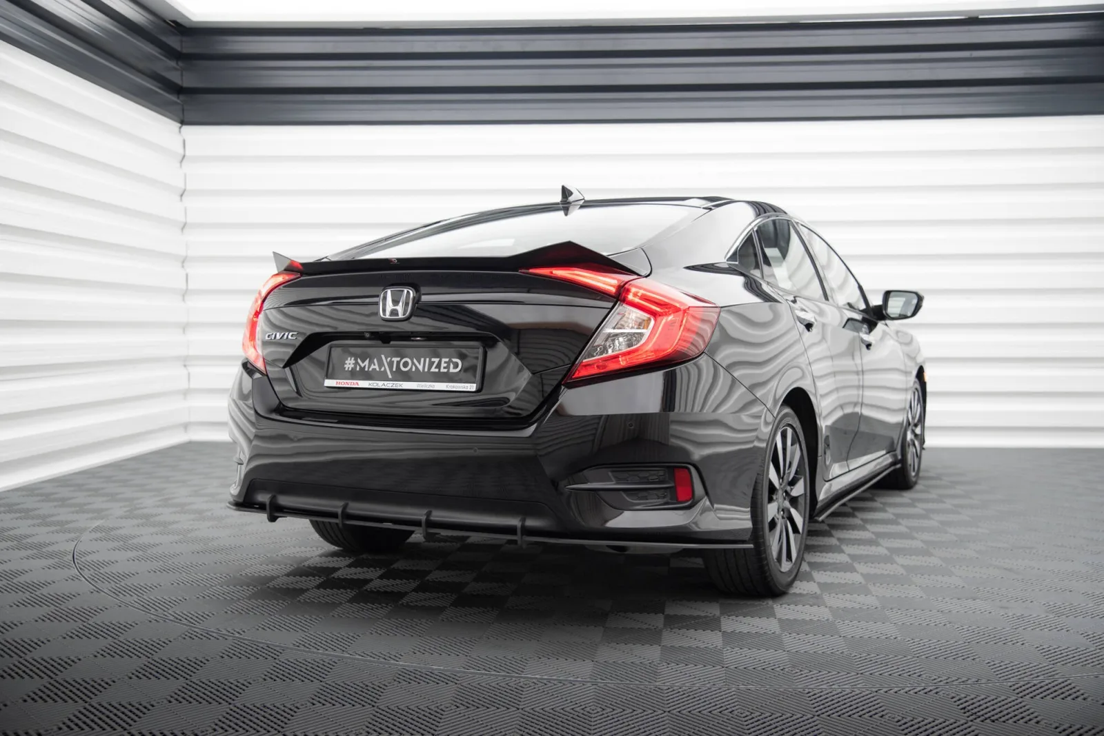 Rear Diffuser Street Pro compatible with Honda Civic Mk10