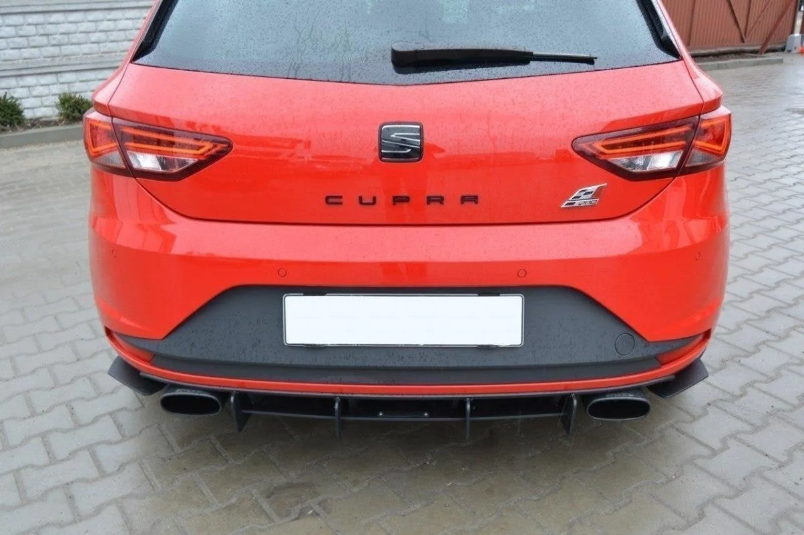 Rear Diffuser i Rear Side Splitters compatible with Seat Leon III Cupra