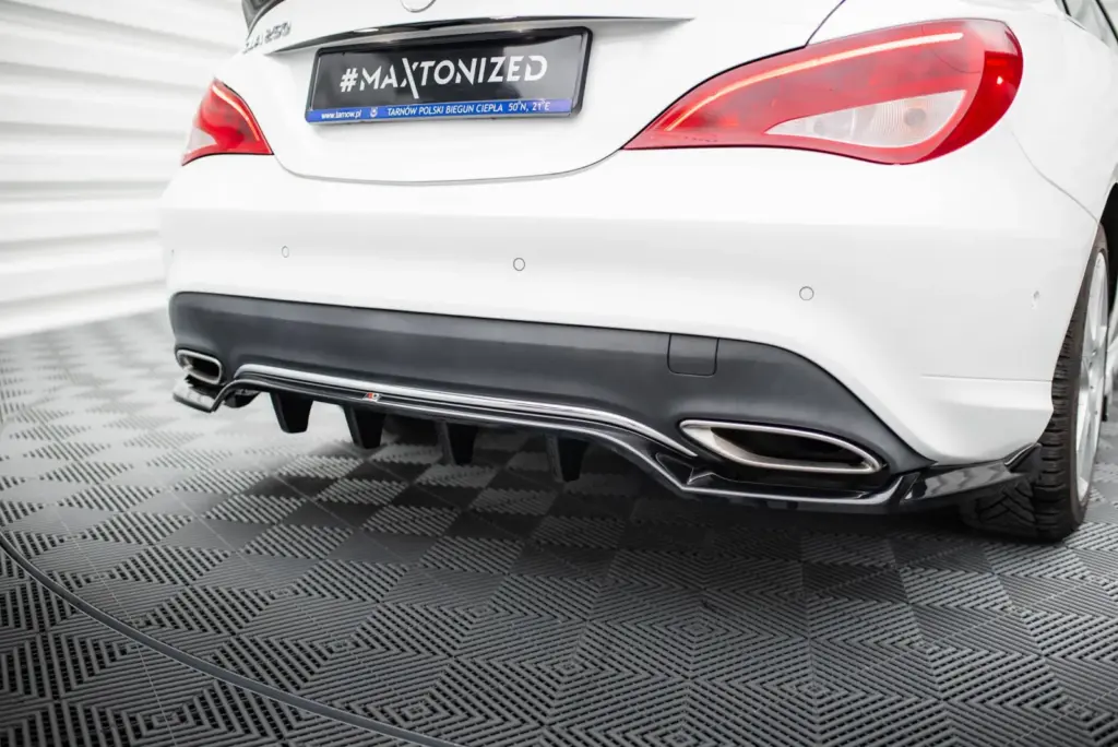 Rear Splitter (With Diffuser) compatible with Mercedes-Benz CLA C117 Facelift