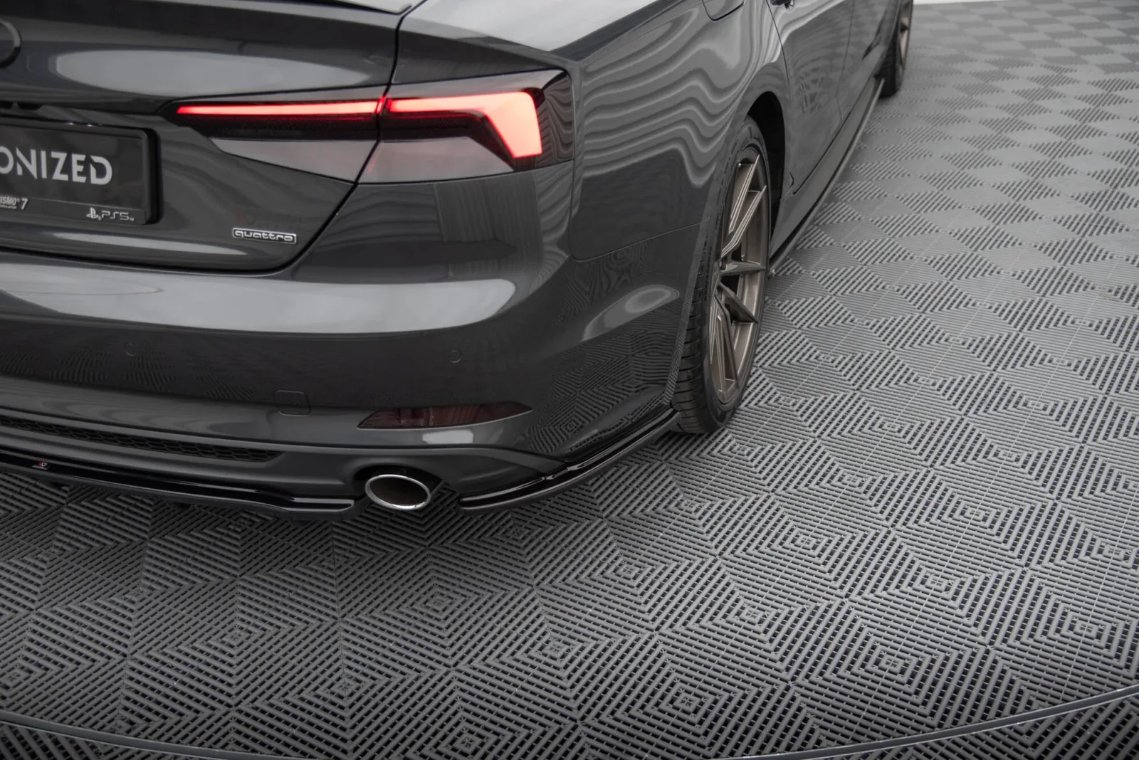 Rear Side Splitters compatible with Audi A5 S-Line F5 Sportback