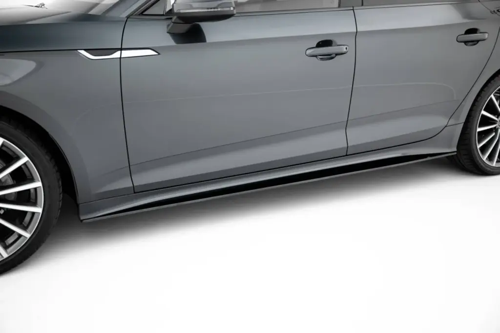 Side Skirts Diffusers Street Pro compatible with Audi A5 Sportback F5 Facelift