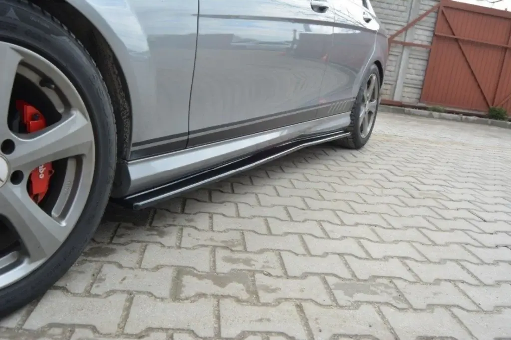 Side Skirts Diffusers compatible with Mercedes-Benz C Sedan / Estate AMG-Line W204 / S204