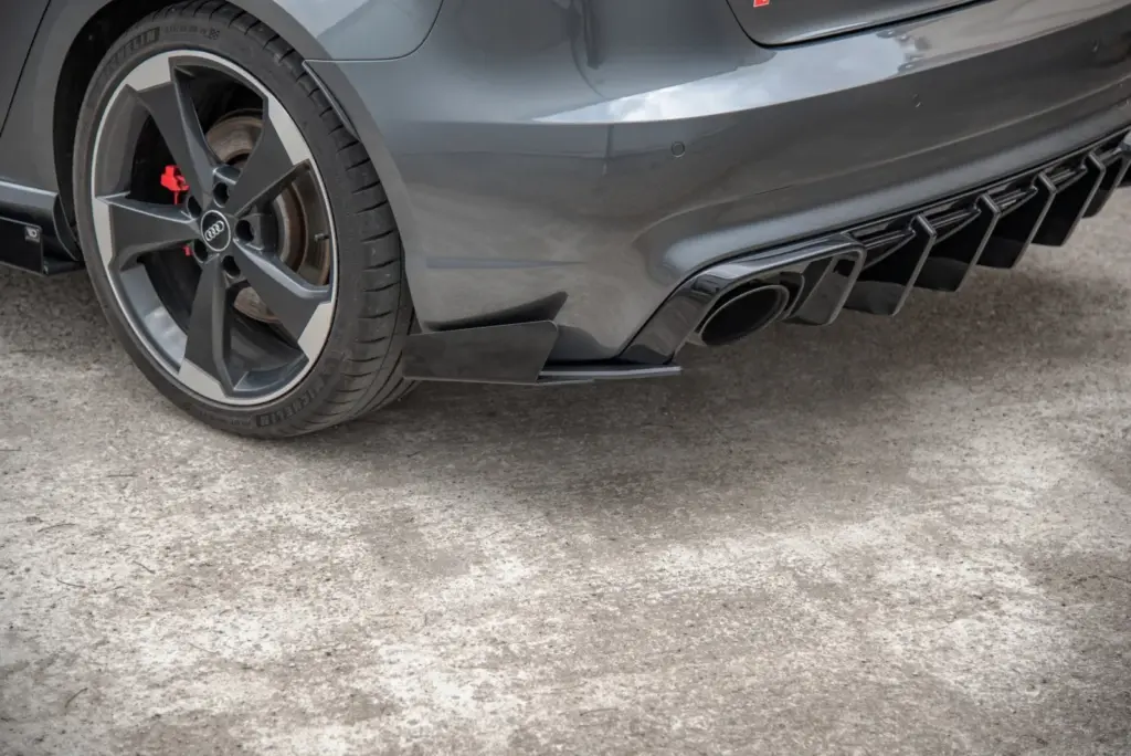 Rear Side Splitters Street Pro + Flaps compatible with Audi RS3 8V Sportback