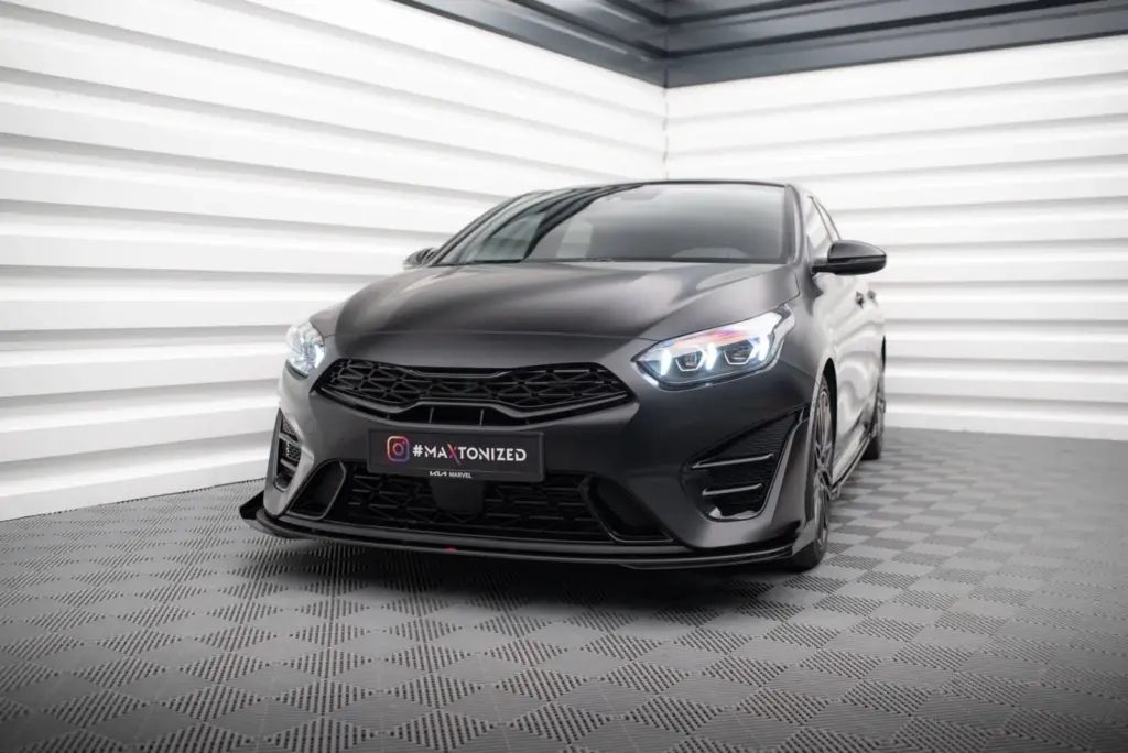 Front Splitter Street Pro + Flaps compatible with Kia Proceed GT Mk3 Facelift / Ceed GT / GT - Line Mk1 Facelift