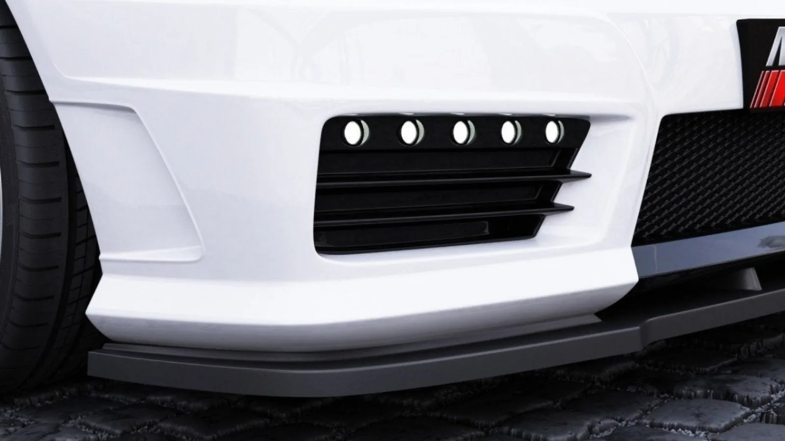 Side Bumper Grilles (Left And Right) compatible with MERCEDES SLK R171