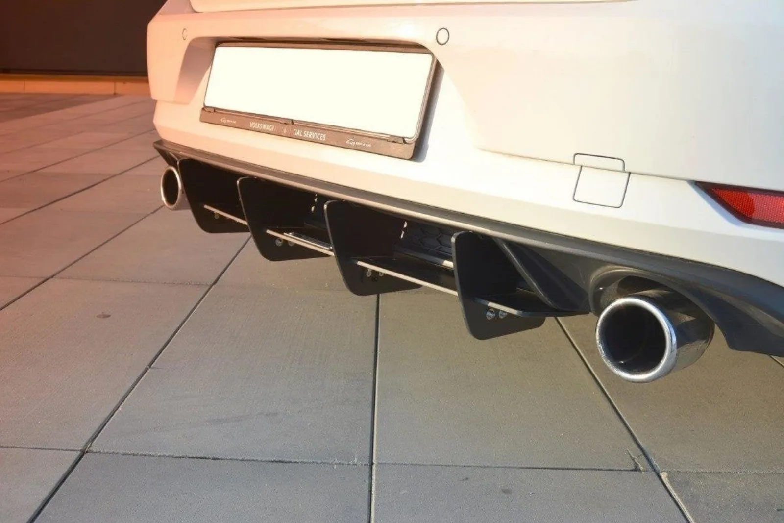 Rear Diffuser compatible with VW Golf 7 GTI Facelift