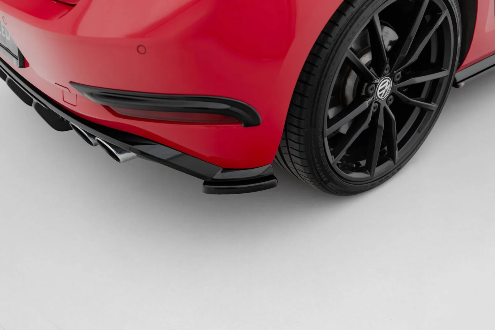 Rear Side Splitters compatible with Volkswagen Golf Hatchback R / R-Line Mk7 Facelift