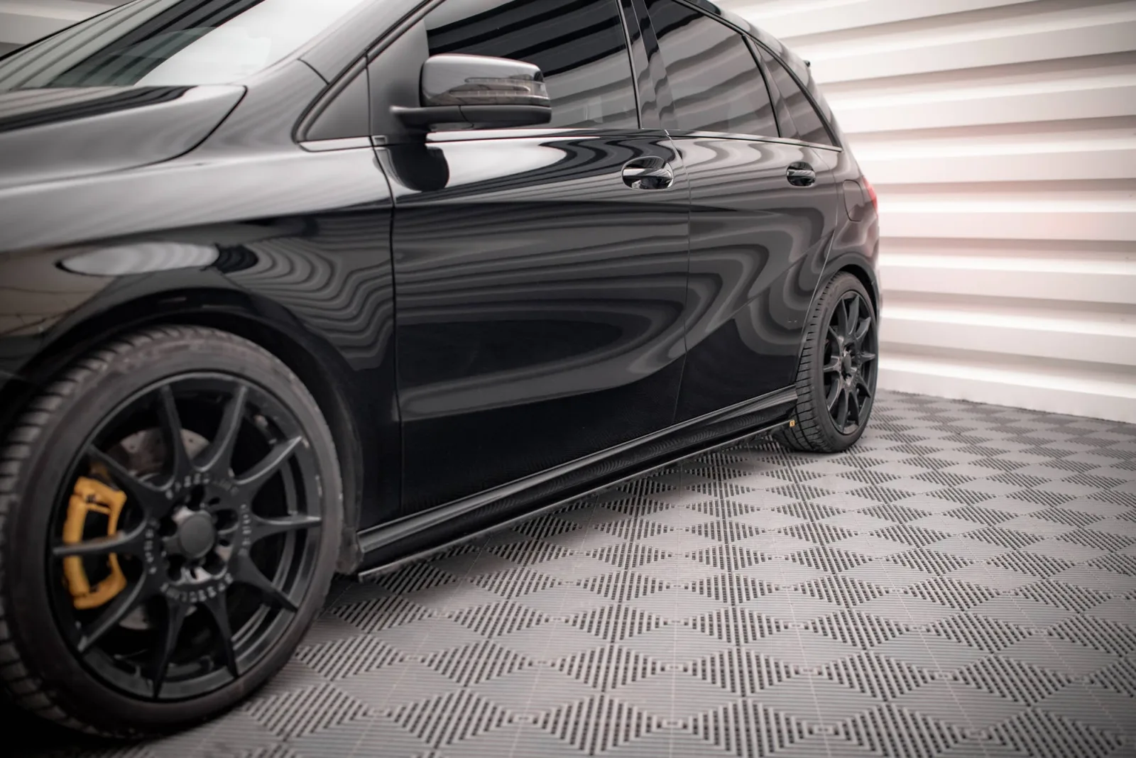 Side Skirts Diffusers compatible with Mercedes-Benz B W246 Facelift