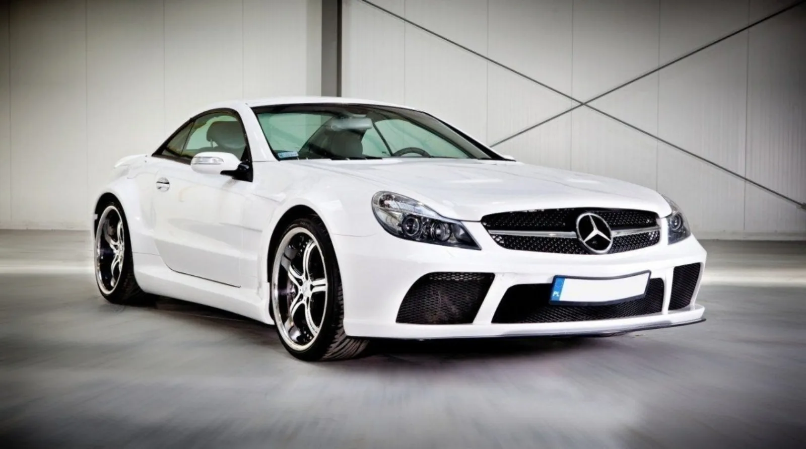 Body Kit compatible with Mercedes SL R230 AMG Black Series Look