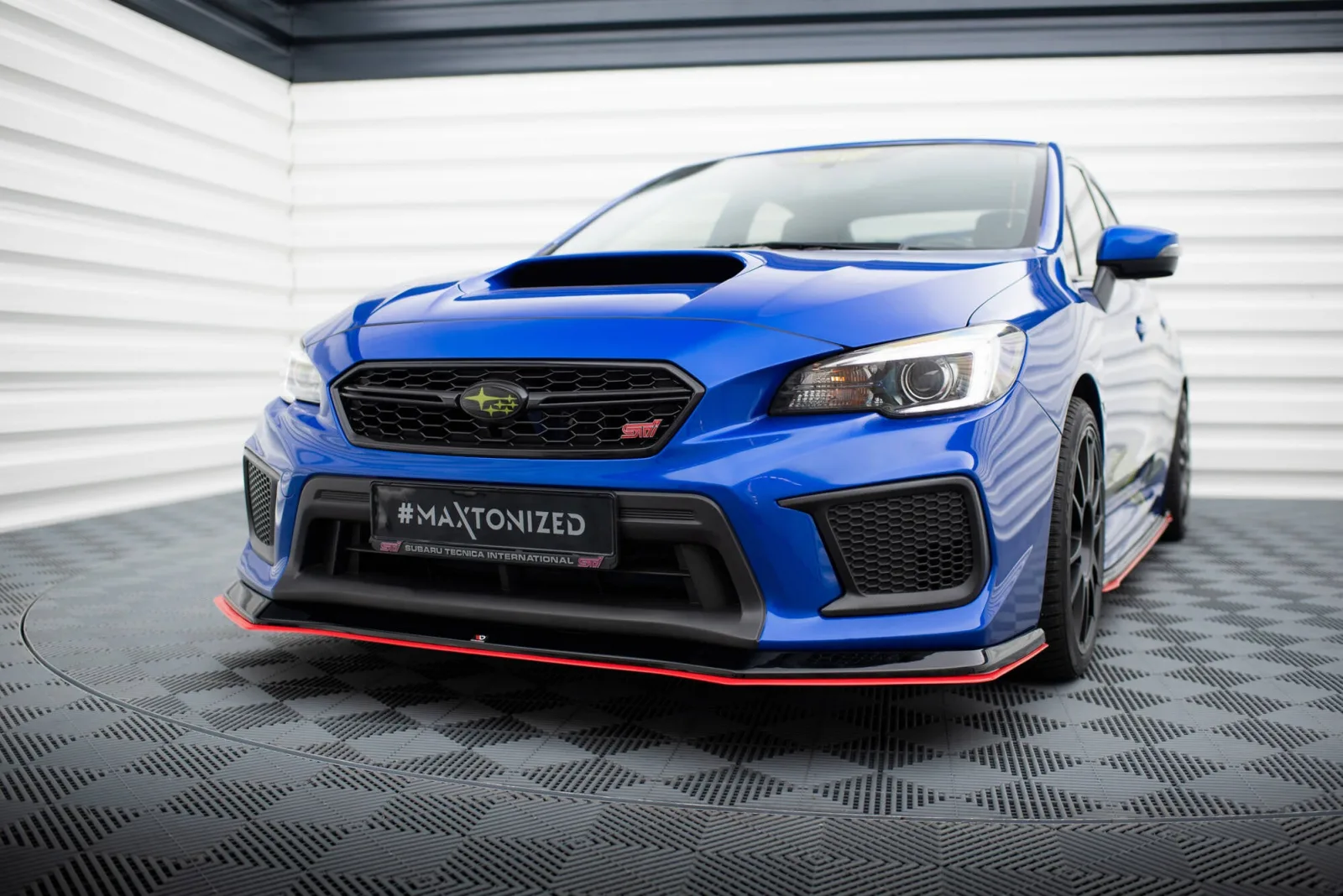 Front Splitter V.2 compatible with Subaru WRX STI Mk1 Facelift