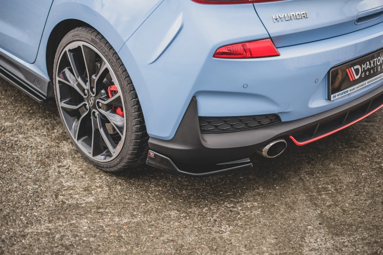 Rear Side Splitters V.3 compatible with Hyundai I30 N Mk3 Hatchback
