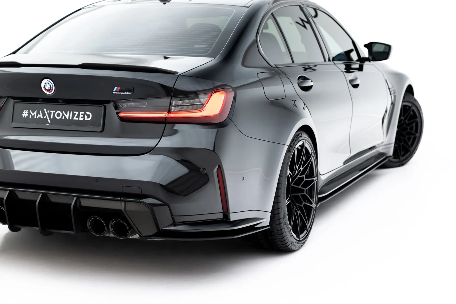Rear Side Splitters Street Pro V.3 compatible with BMW M3 Sedan / Touring G80 / G81