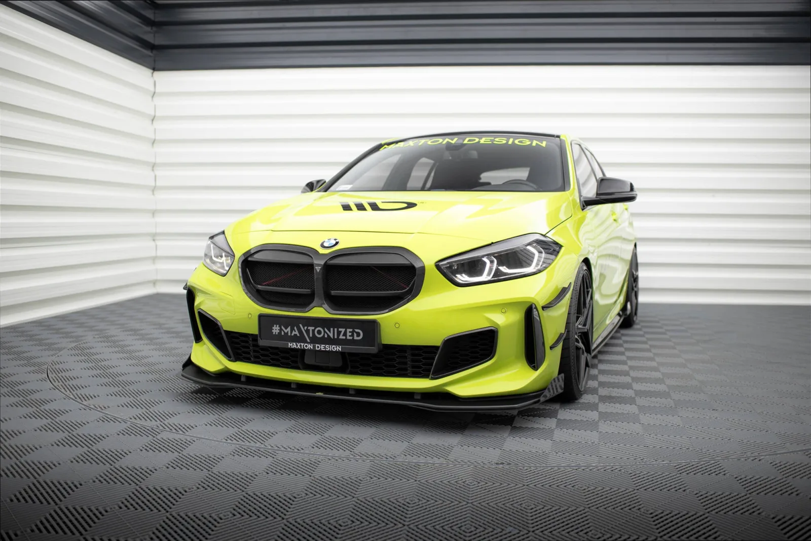 Front Splitter Street Pro + Flaps compatible with BMW 1 M-Pack / M135i / 128ti F40