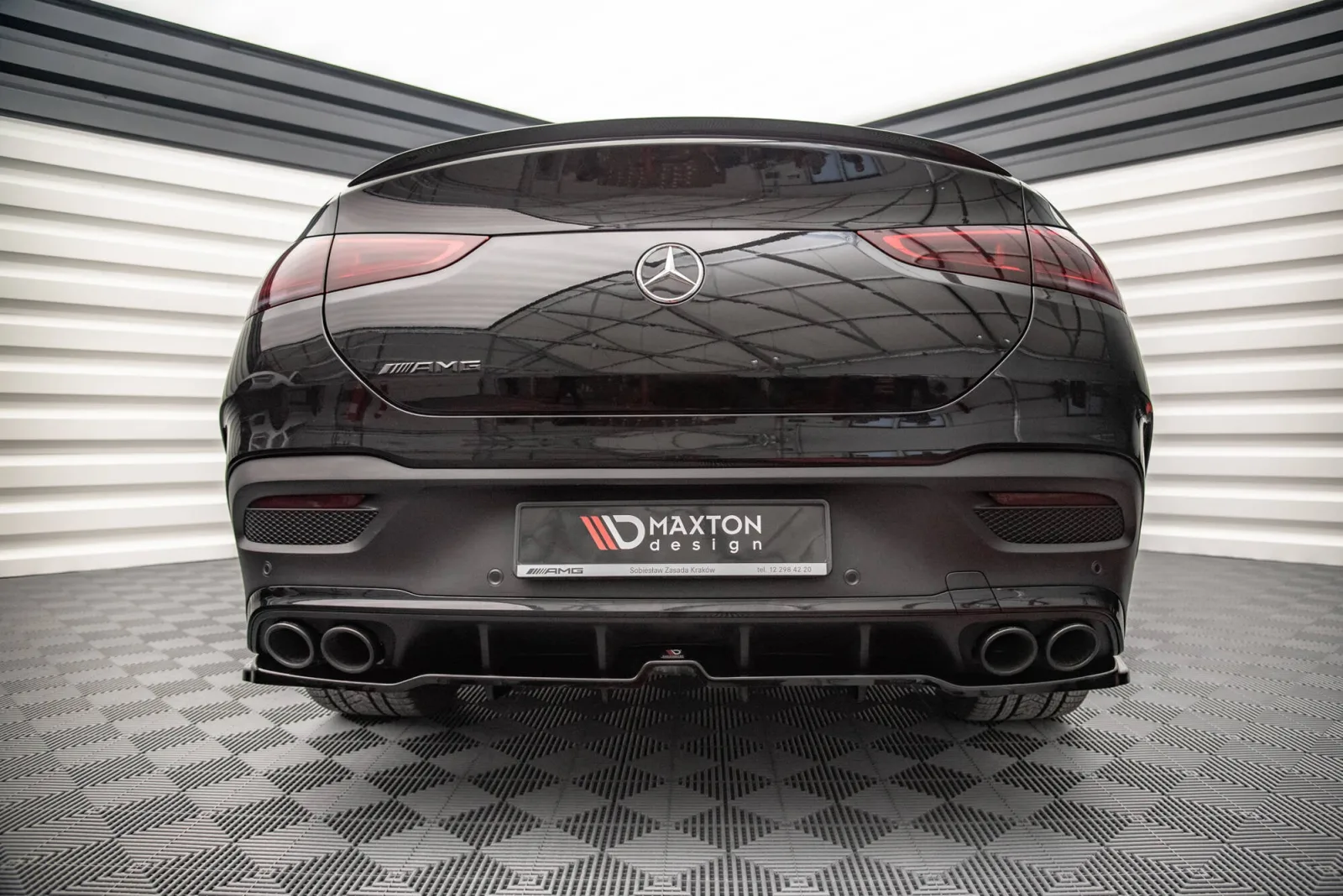 Rear Splitter (With Diffuser) compatible with Mercedes-AMG GLE 53 Coupe C167 / C167 Facelift