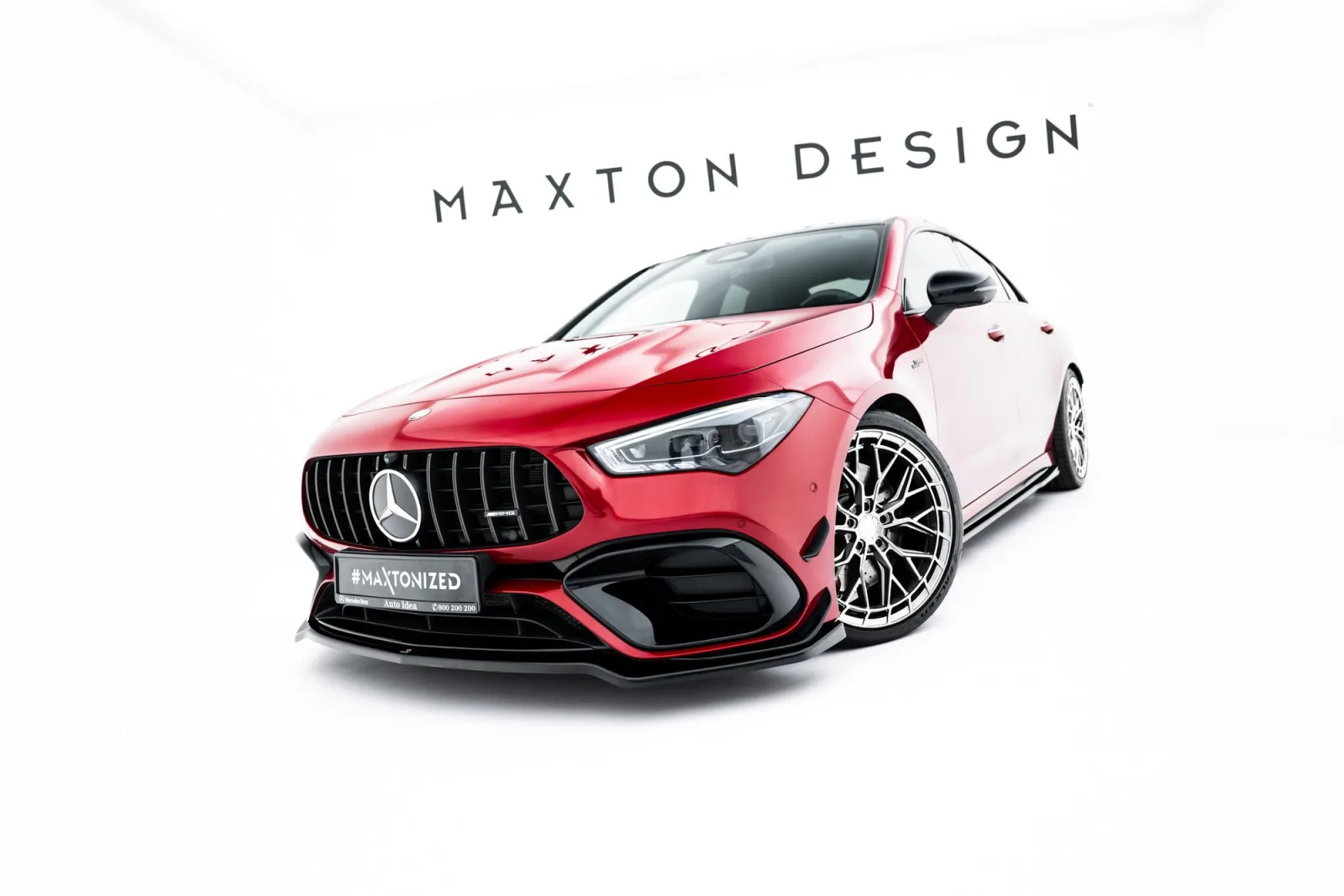 Front Splitter V.4 compatible with Mercedes-AMG CLA 45 Aero C118
