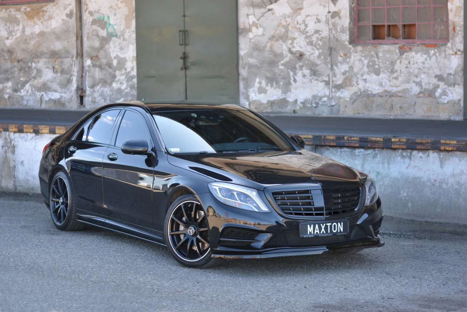 Front Splitter V.1 compatible with MERCEDES-BENZ S-CLASS AMG-LINE W222
