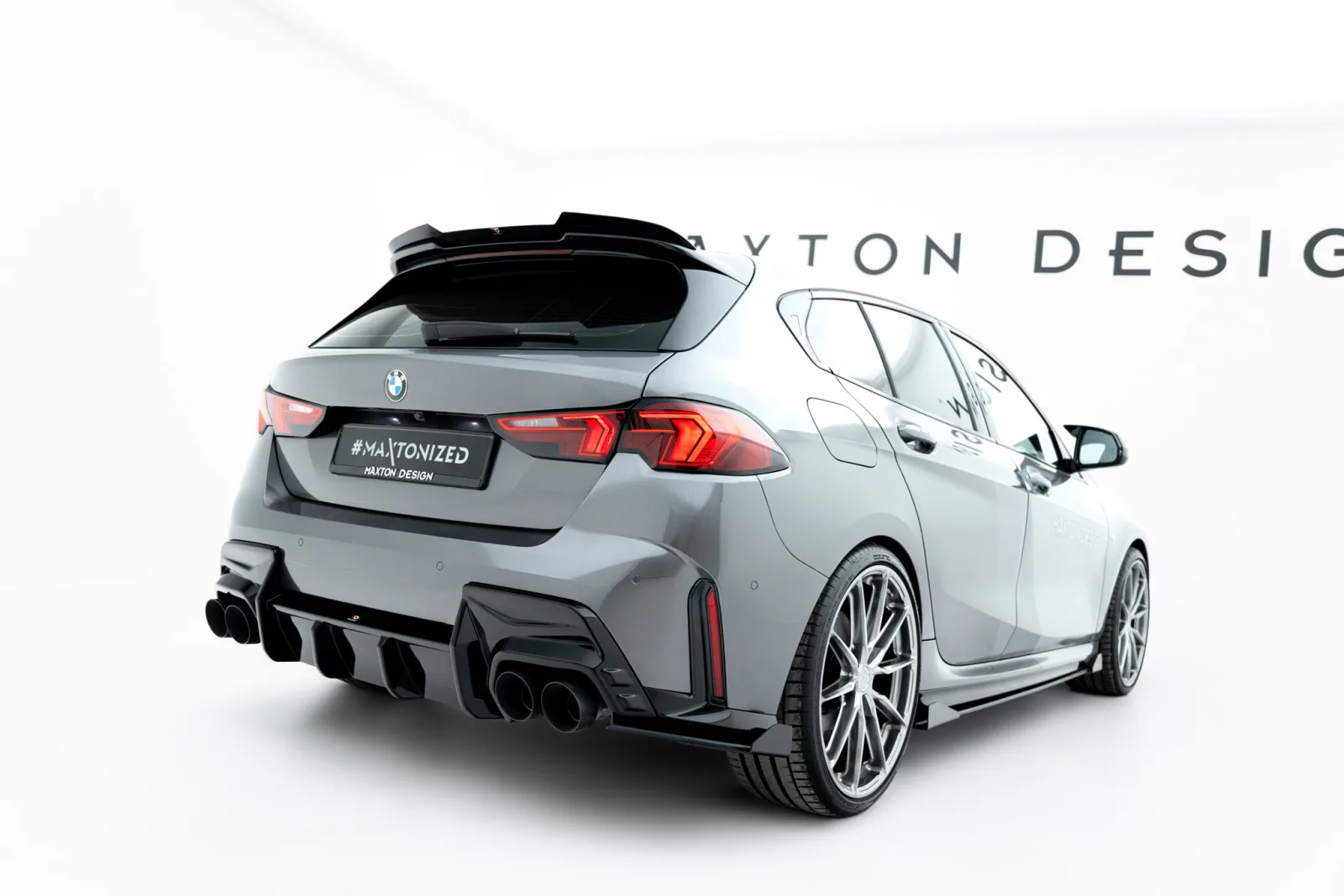 Rear Side Splitters Street Pro V.2 + Flaps compatible with BMW M135i F70