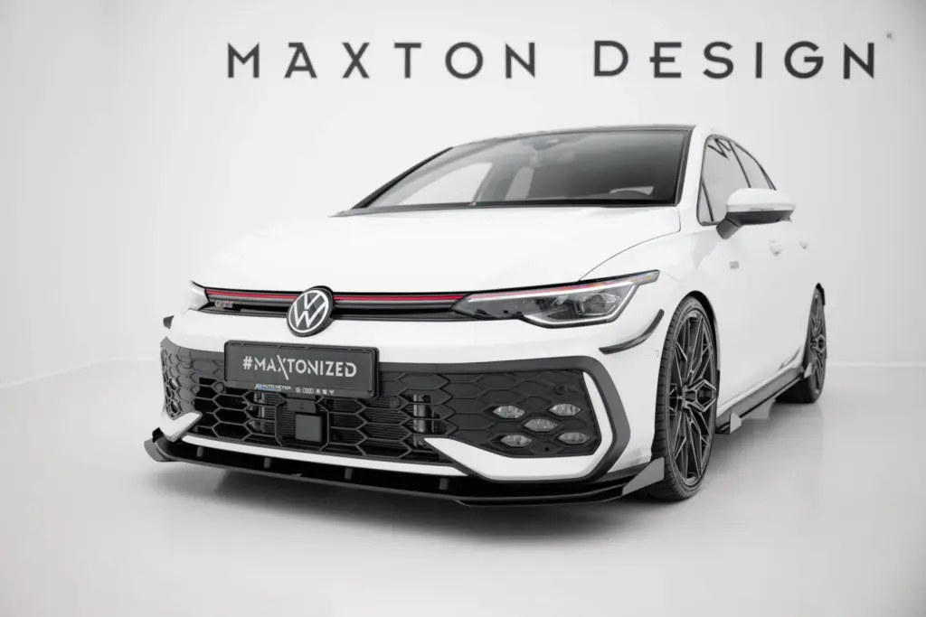 Front Splitter Street Pro + Flaps compatible with Volkswagen Golf GTI / GTE / R-Line Mk8 Facelift