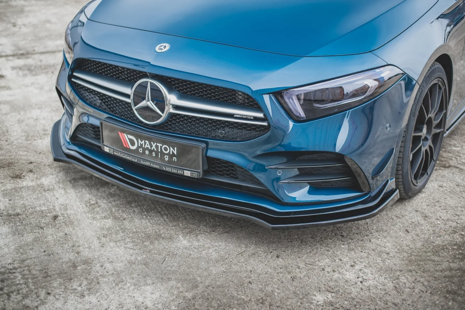Front Splitter V.2 compatible with Mercedes A35 AMG Aero W177