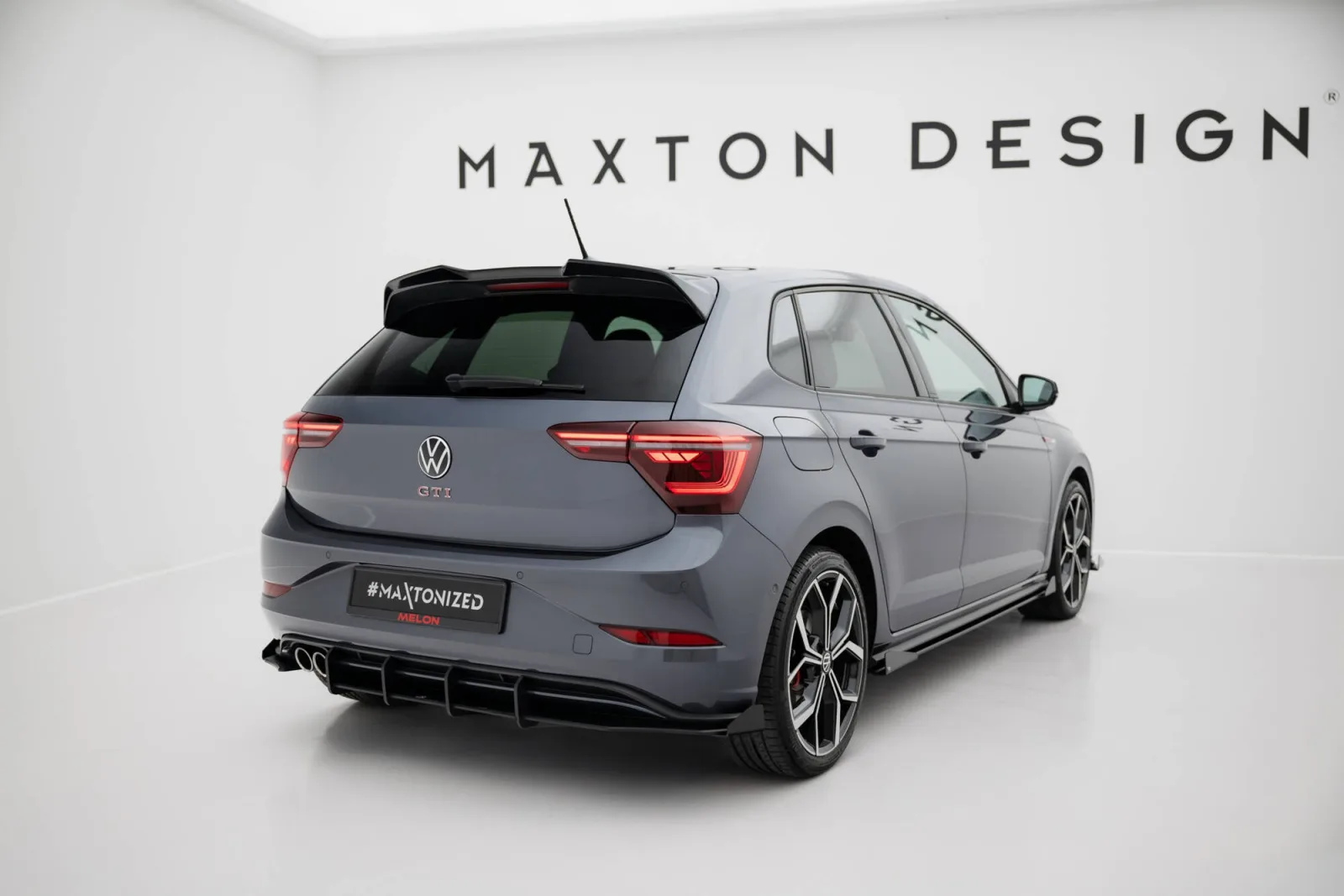 Rear Diffuser Street Pro + Flaps compatible with Volkswagen Polo GTI Mk6 Facelift