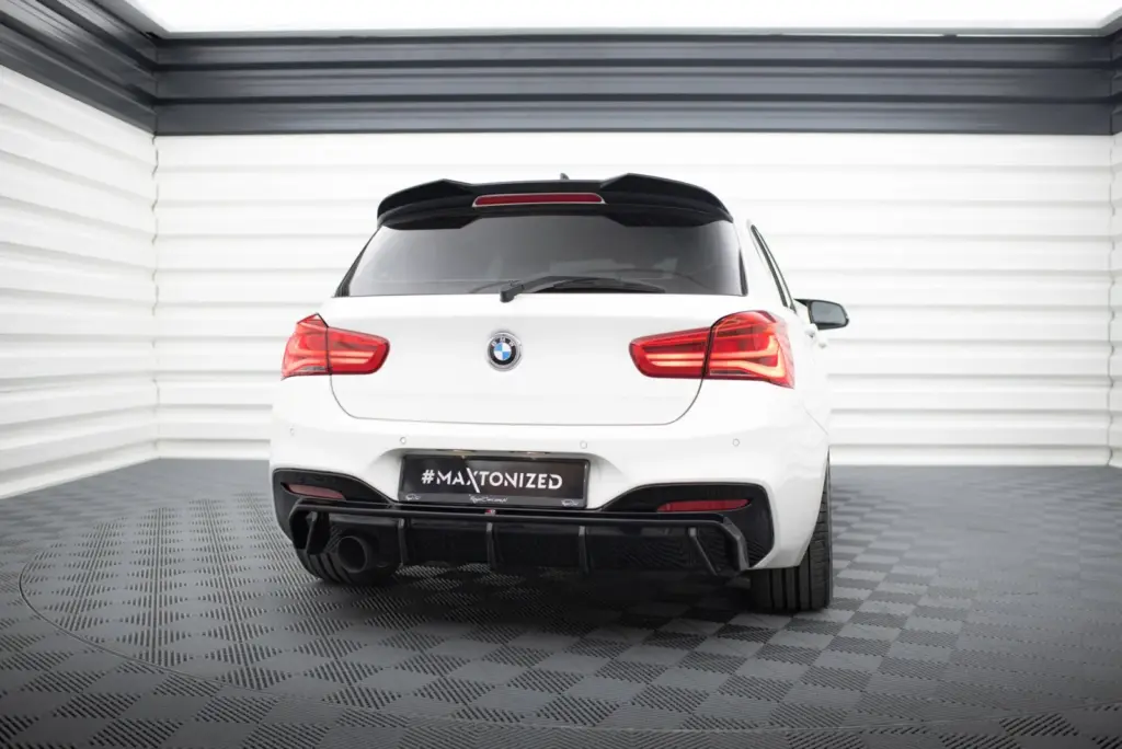 Rear Valance V.3 compatible with BMW 1 M-Pack F20 Facelift (Version with single exhaust on one side)