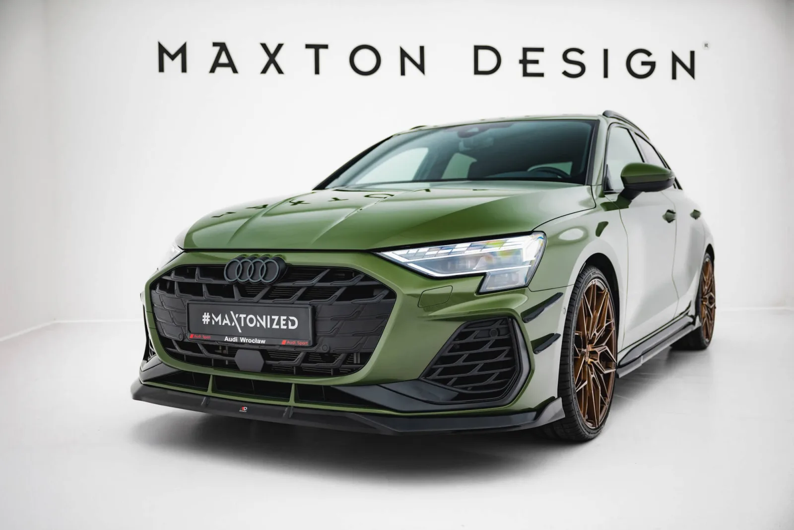 Front Splitter V.3 compatible with Audi S3 Sportback / A3 S-line Sportback 8Y Facelift