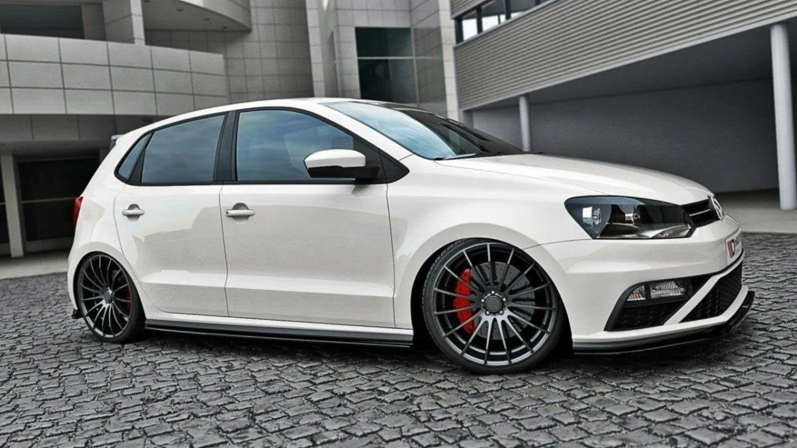 Side Skirts Diffusers compatible with Volkswagen Polo GTI Mk5 Facelift