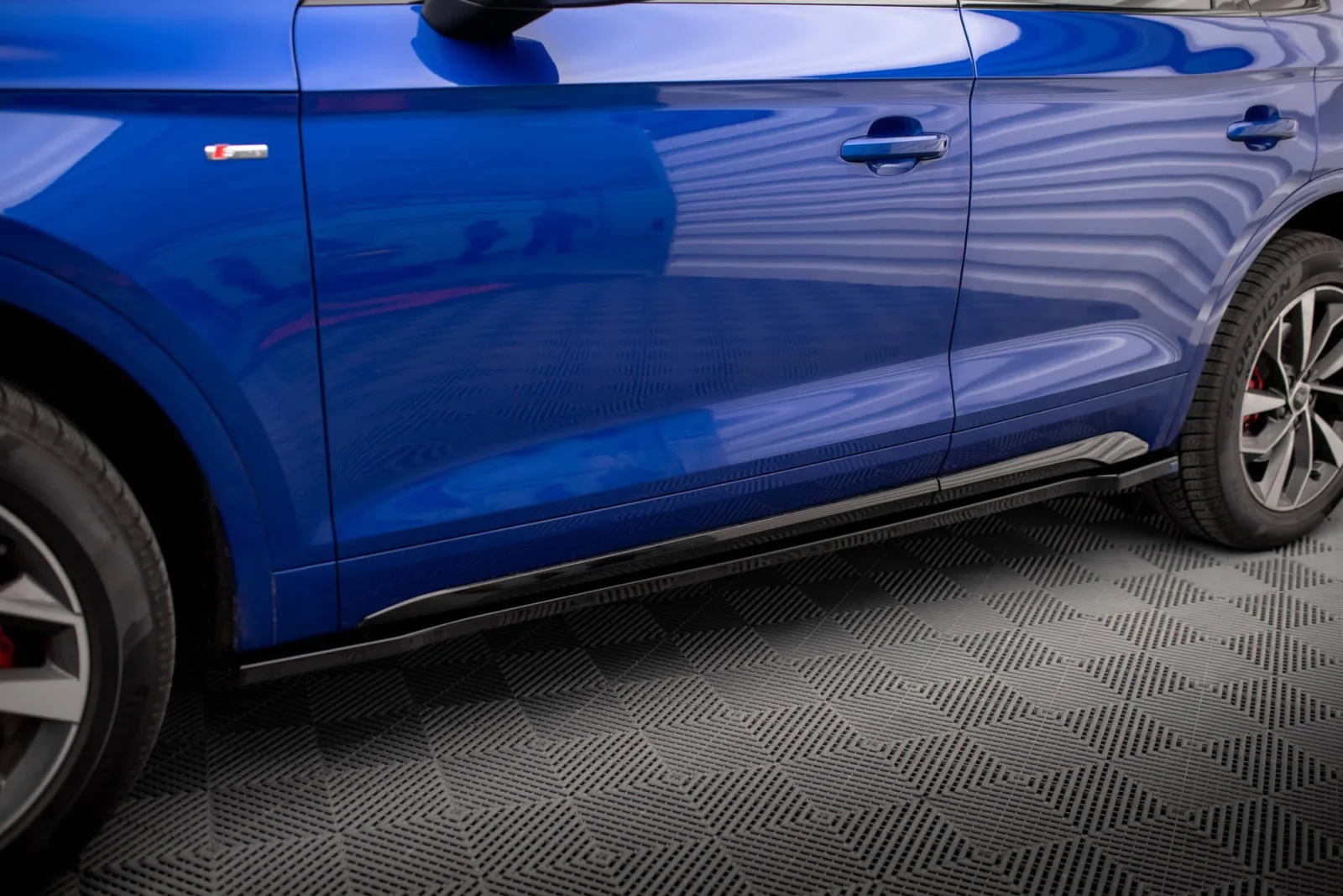 Side Skirts Diffusers compatible with Audi SQ5 / Q5 S-Line SUV / Sportback Mk2 Facelift