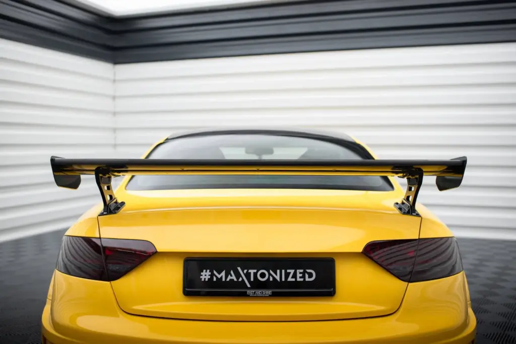 Carbon Spoiler With External Brackets compatible with Audi A5 Coupe 8T