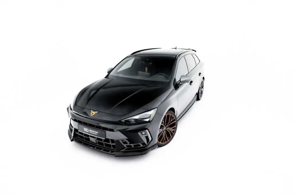 Front Splitter V.2 compatible with Cupra Leon ST / Hatchback Mk1 Facelift