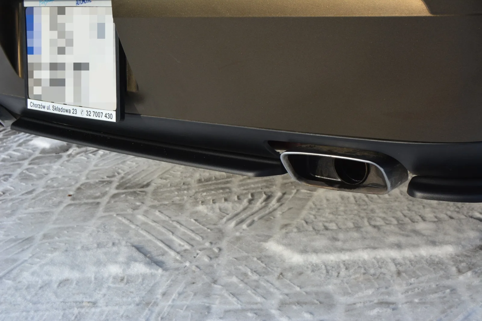 Rear Splitter (WITHOUT DIFFUSER) compatible with DODGE CHALLENGER MK3. PHASE-I SRT8 COUPE