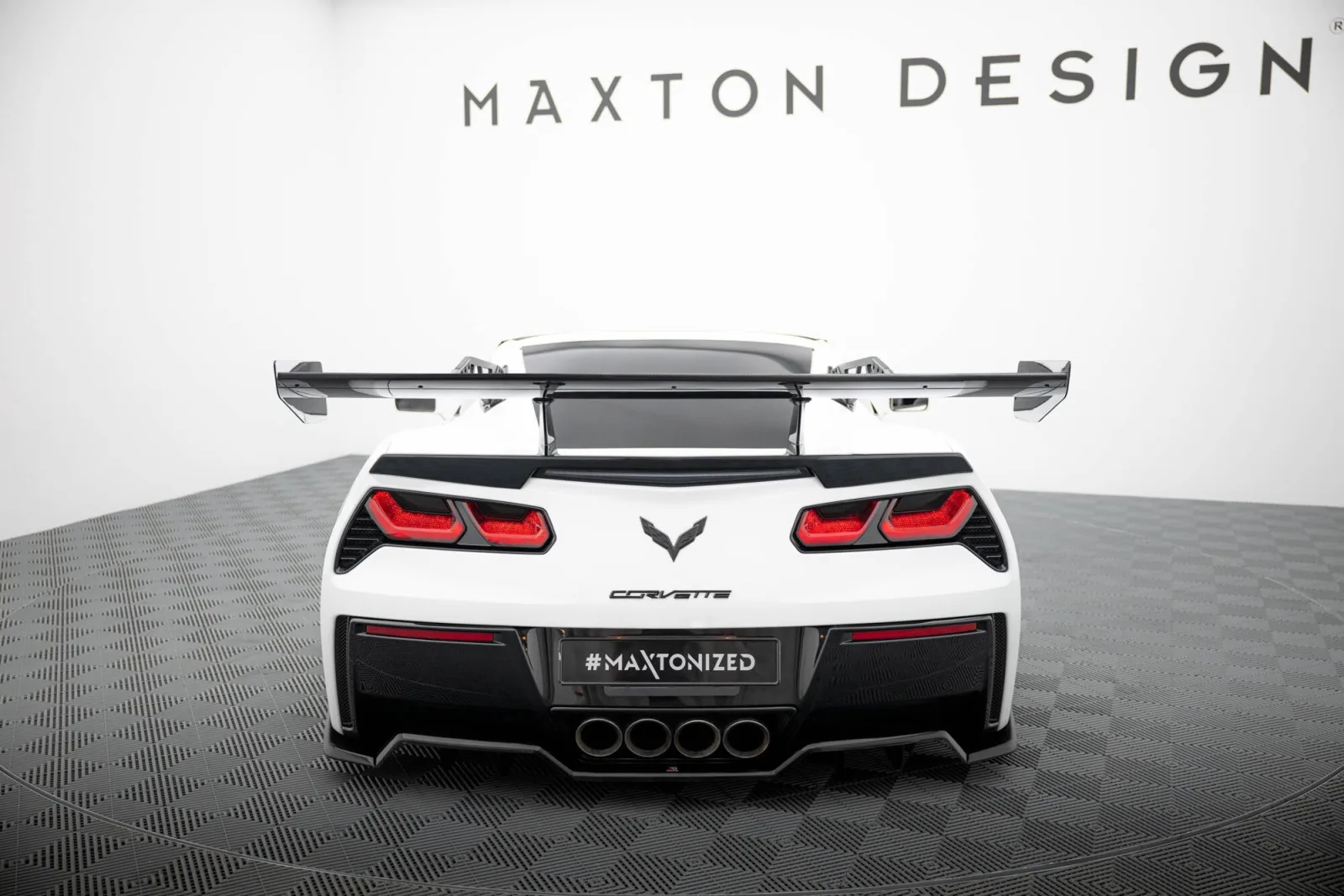Carbon Spoiler With Top Mounts compatible with Chevrolet Corvette Stingray / Grand Sport C7