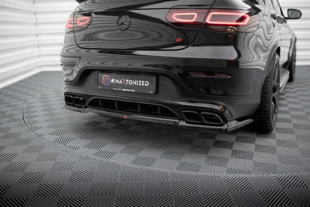 Rear Splitter (With Diffuser) compatible with Mercedes-AMG GLC 63 Coupe C253 Facelift