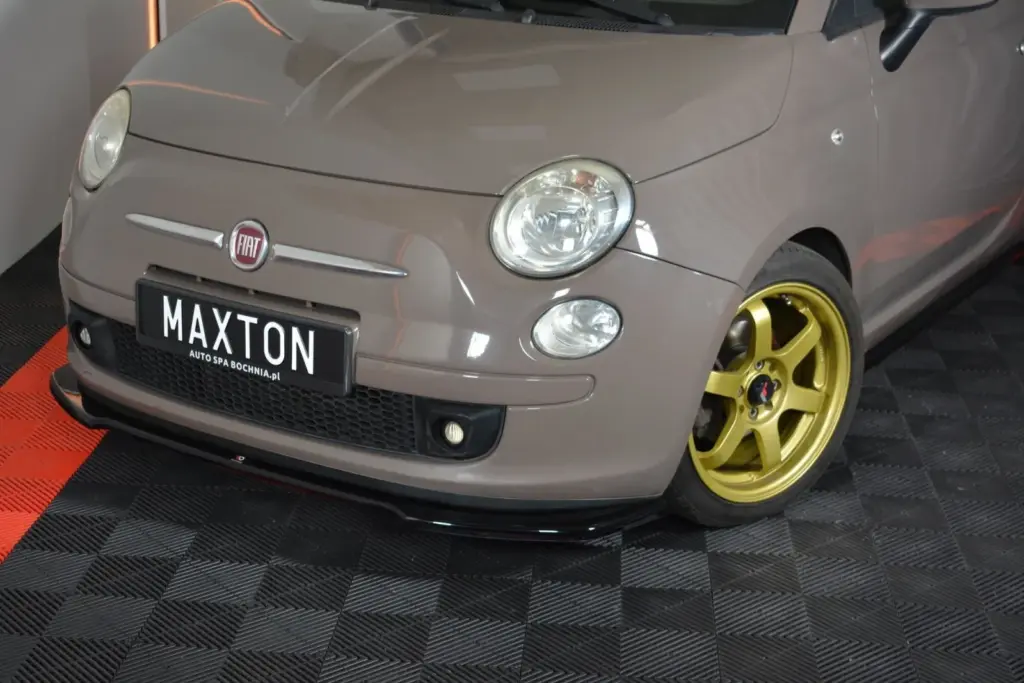 Front Splitter V.2 compatible with FIAT 500 HATCHBACK PRE-FACELIFT