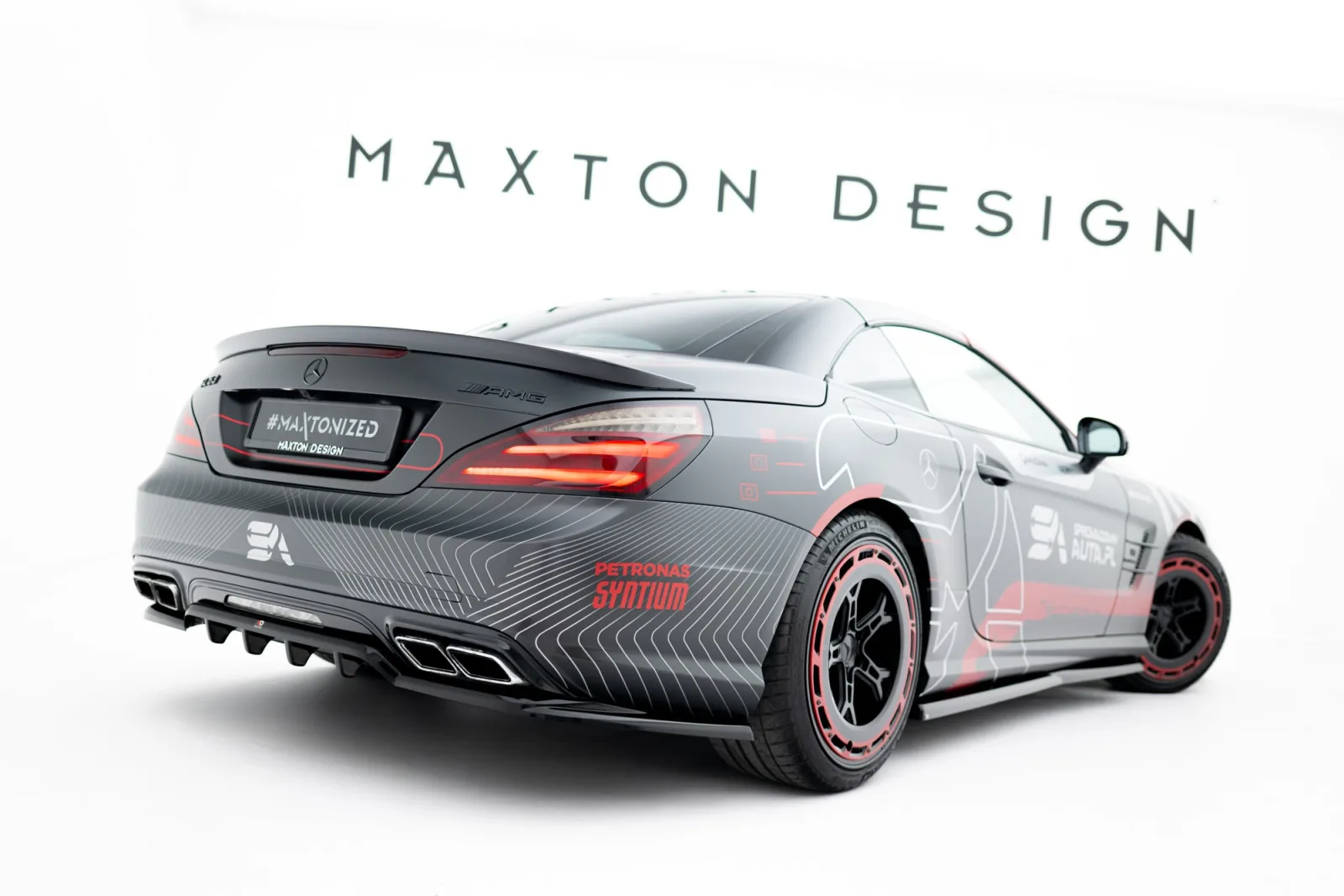Rear Splitter (With Diffuser) compatible with Mercedes-Benz SL 63 AMG R231