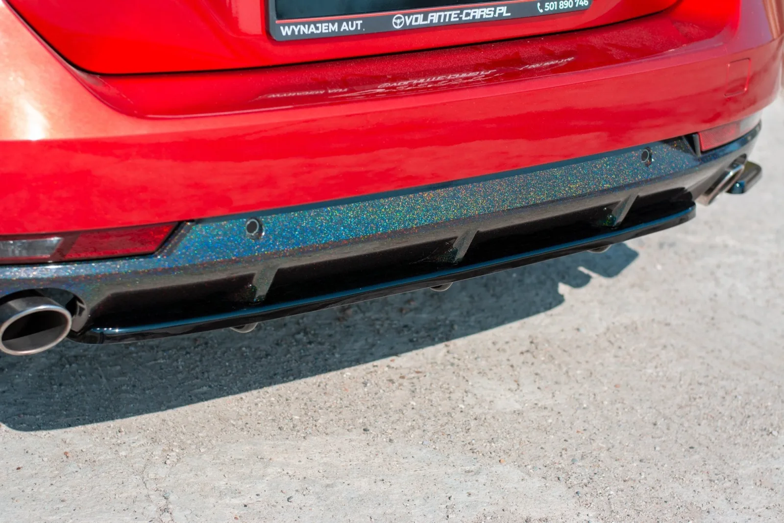 Rear Splitter(with diffuser) compatible with Peugeot 508 Benzyna Mk2