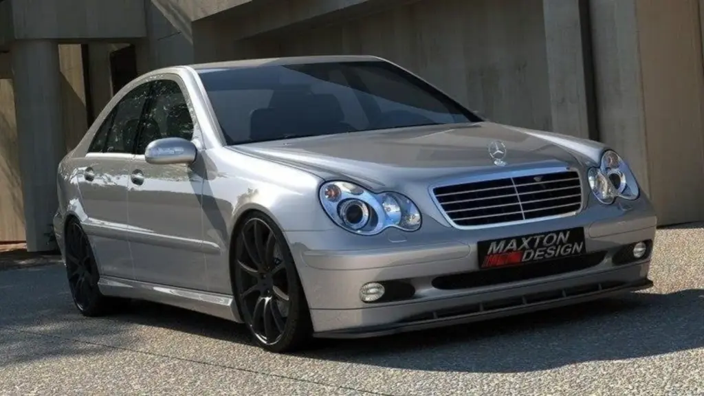 Front Splitter compatible with Mercedes C-Class W203 00-03 (fits the standard version)