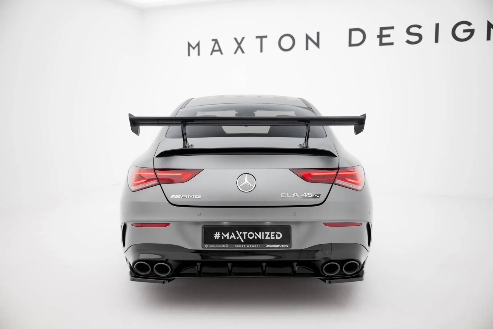 Carbon Spoiler With Internal Brackets compatible with Mercedes-Benz CLA Coupe C118 / C118 Facelift