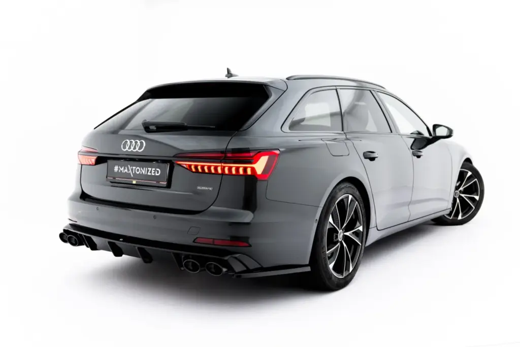 Rear Valance + Exhaust Tips Imitation compatible with Audi A6 Sedan / Avant C8 / C8 Facelift