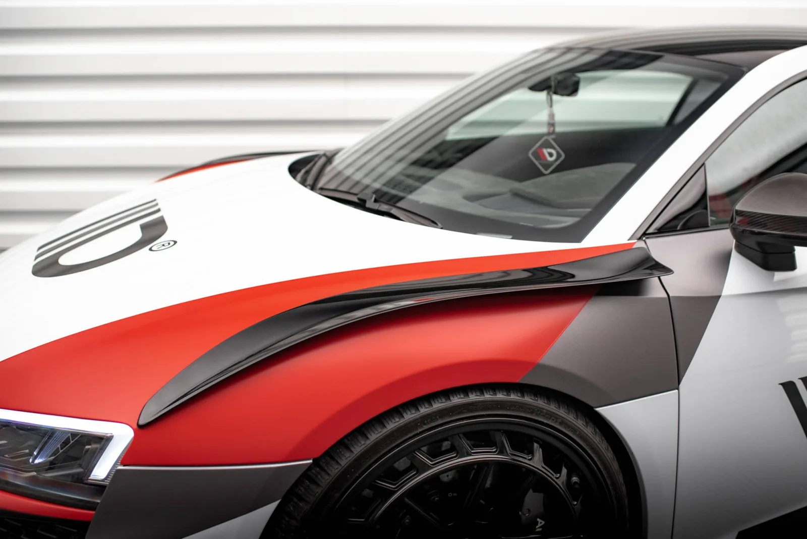 Front Canardsgo Bumper compatible with Audi R8 Mk2 Facelift