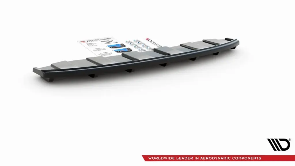 Rear Splitter compatible with Audi A6 C7 S-Line Avant exhaust 2x1 (With Diffuser)