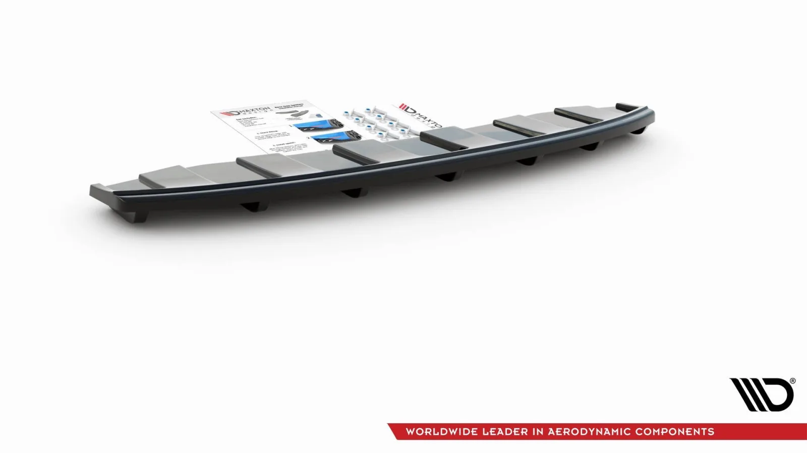 Rear Splitter compatible with Audi A6 C7 S-Line Avant exhaust 2x1 (With Diffuser)