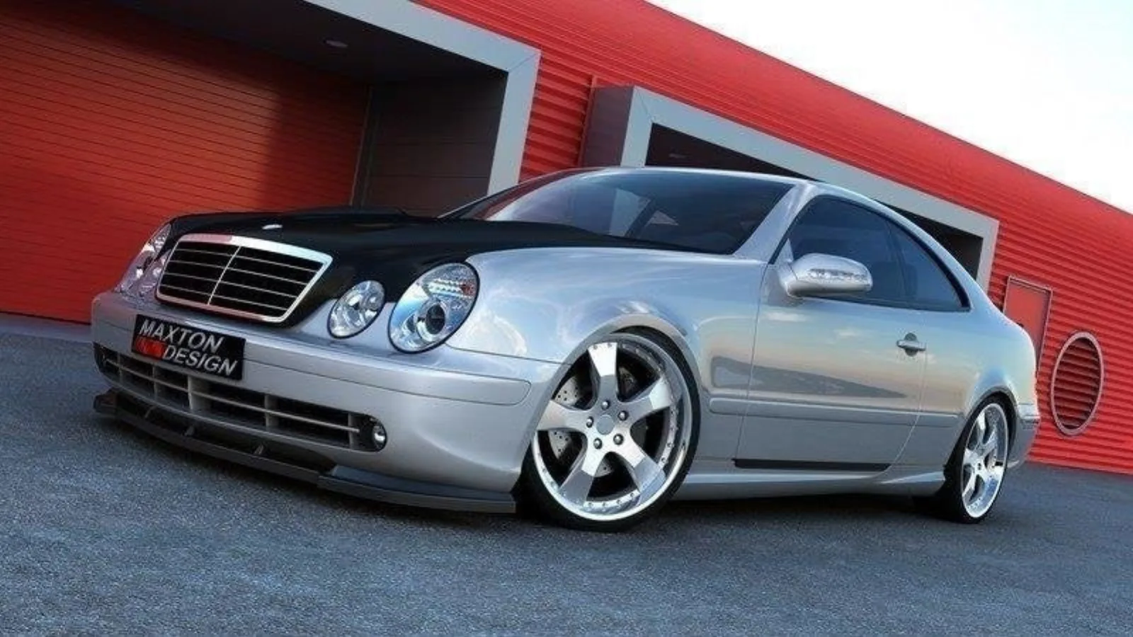 Side Skirts Diffusers compatible with Mercedes CLK W208 AMG Look