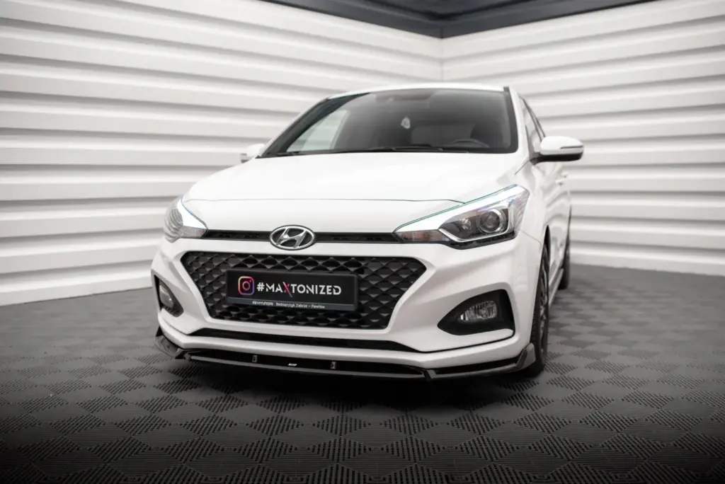 Front Splitter V.2 compatible with Hyundai I20 Mk2 Facelift