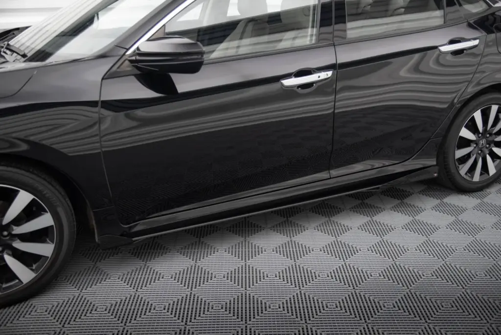 Side Skirts Diffusers Street Pro + Flaps compatible with Honda Civic Mk10