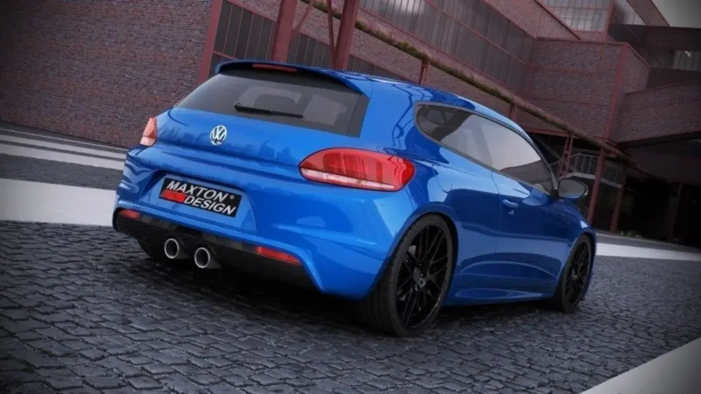 Rear Diffuser compatible with VW Scirocco 3R with two holes for exhaust